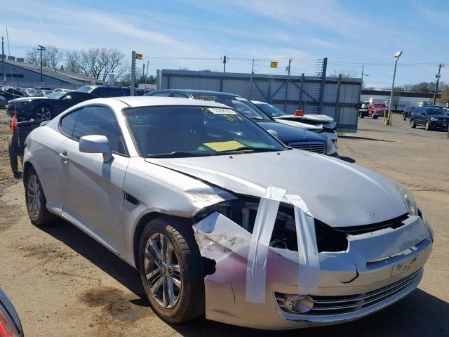 KMHHM66D38U268948 - 2008 HYUNDAI TIBURON GS SILVER photo 1