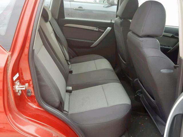 KL1TD66E19B652271 - 2009 CHEVROLET AVEO LS RED photo 6