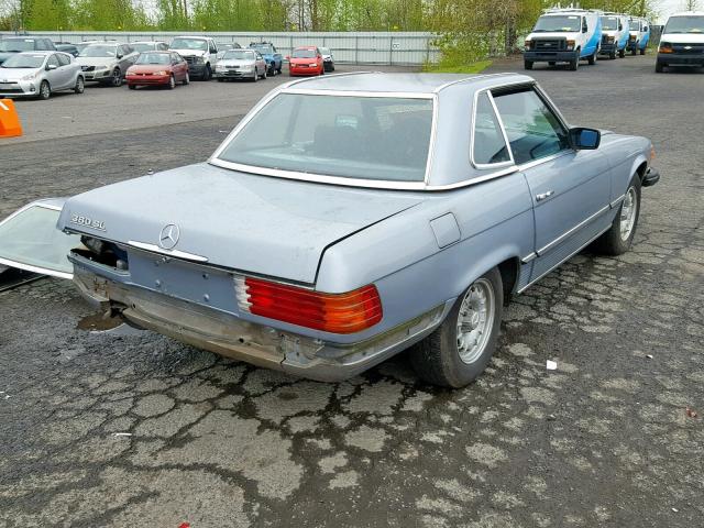 WDBBA45A0BB001069 - 1981 MERCEDES-BENZ 380 SL GRAY photo 4