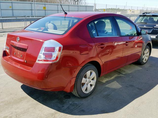 3N1AB61E78L629221 - 2008 NISSAN SENTRA 2.0 RED photo 4