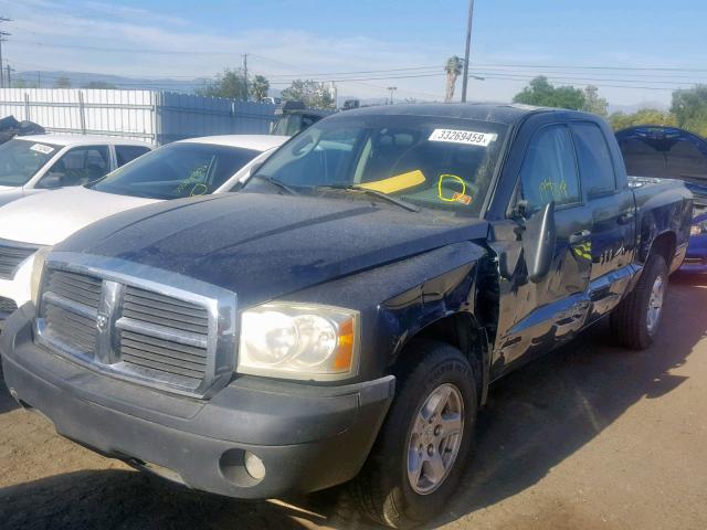 1D7HE48K15S131263 - 2005 DODGE DAKOTA QUA BLUE photo 2