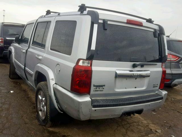 1J8HG58216C105681 - 2006 JEEP COMMANDER SILVER photo 3