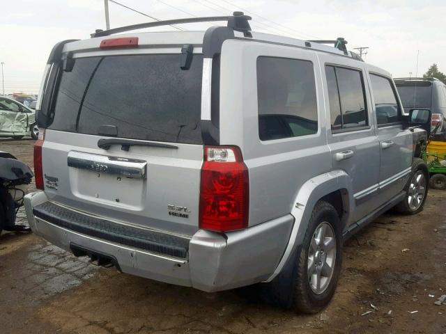 1J8HG58216C105681 - 2006 JEEP COMMANDER SILVER photo 4
