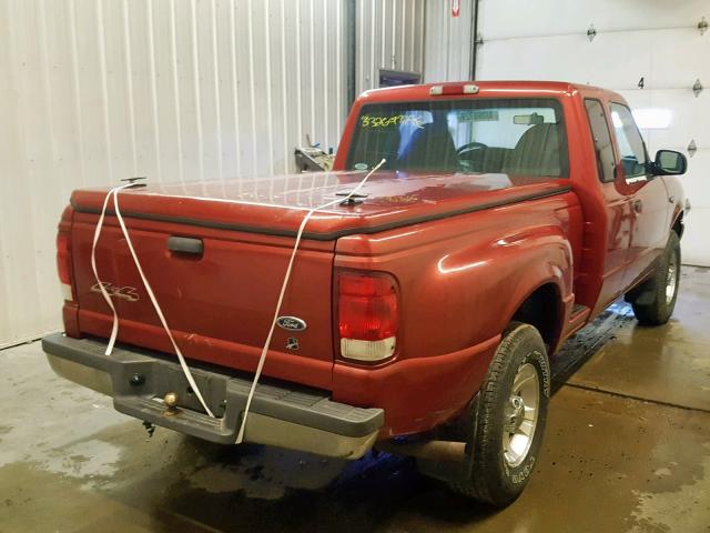 1FTZR15V0YPC02895 - 2000 FORD RANGER SUP RED photo 4