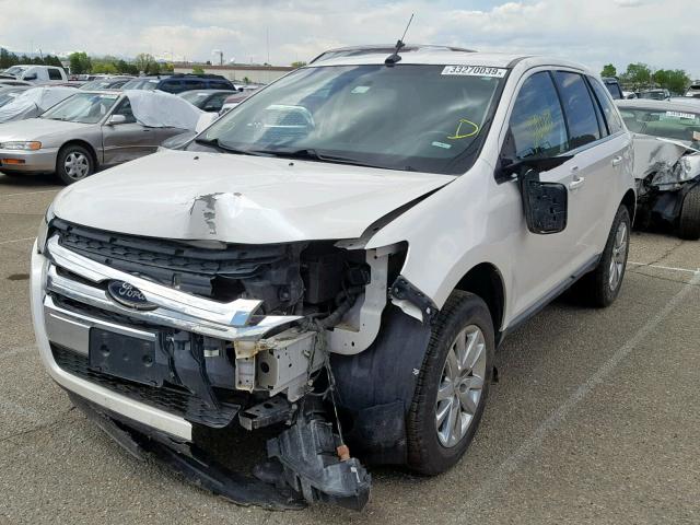 2FMDK3KC5BBA77478 - 2011 FORD EDGE LIMIT WHITE photo 2