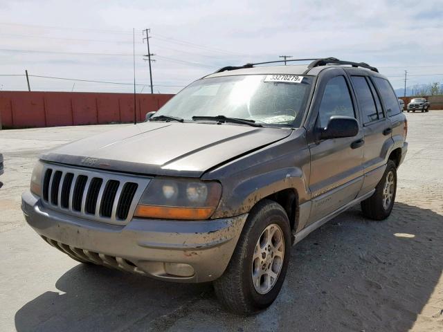 1J4G248S0YC326682 - 2000 JEEP GRAND CHER BLACK photo 2