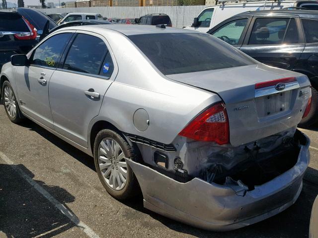 3FADP0L30AR234746 - 2010 FORD FUSION HYB SILVER photo 3