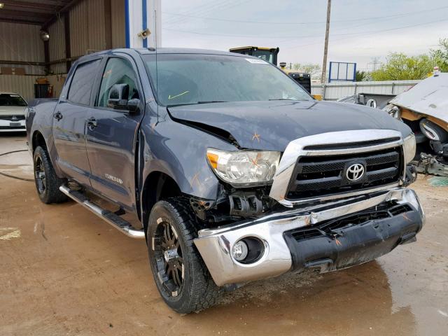 5TFEY5F11AX085550 - 2010 TOYOTA TUNDRA CRE GRAY photo 1