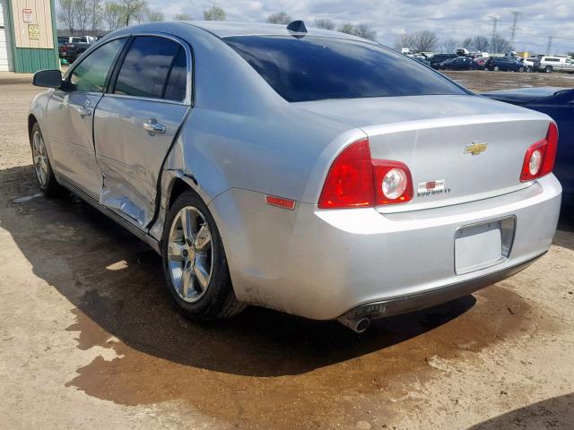 1G1ZD5E03CF118989 - 2012 CHEVROLET MALIBU 2LT SILVER photo 3