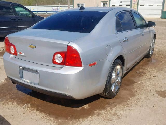 1G1ZD5E03CF118989 - 2012 CHEVROLET MALIBU 2LT SILVER photo 4