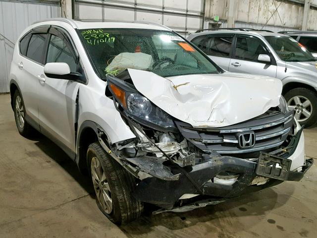 5J6RM4H71EL105506 - 2014 HONDA CR-V EXL WHITE photo 1