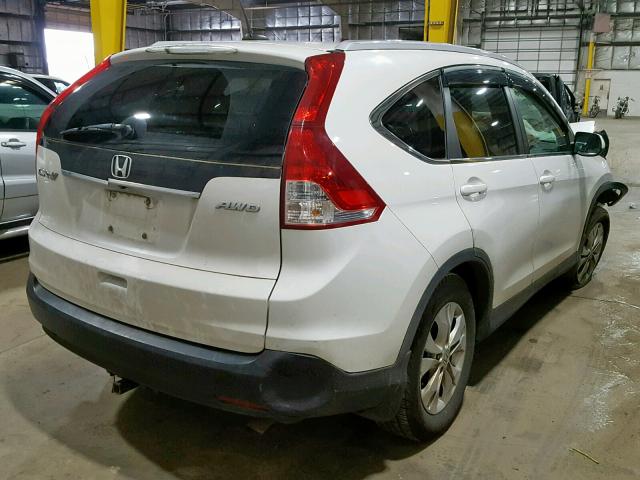 5J6RM4H71EL105506 - 2014 HONDA CR-V EXL WHITE photo 4