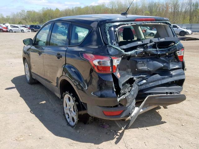 1FMCU0F72JUA08449 - 2018 FORD ESCAPE S BLACK photo 3