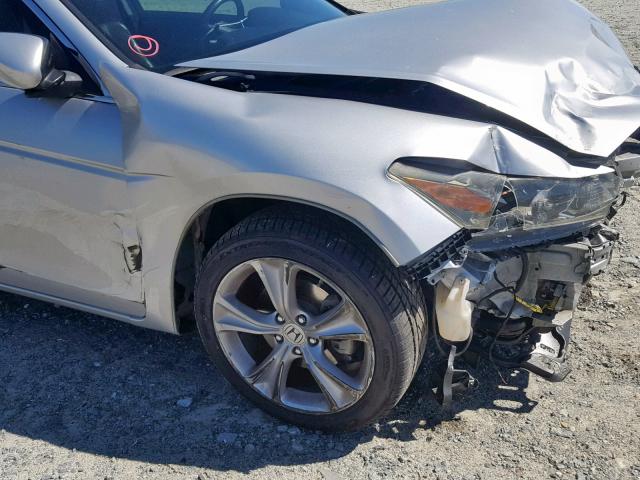 1HGCS2B87CA001006 - 2012 HONDA ACCORD EXL SILVER photo 10