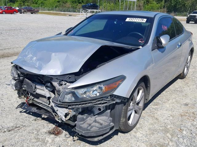 1HGCS2B87CA001006 - 2012 HONDA ACCORD EXL SILVER photo 2