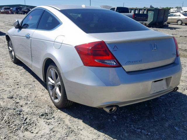 1HGCS2B87CA001006 - 2012 HONDA ACCORD EXL SILVER photo 3