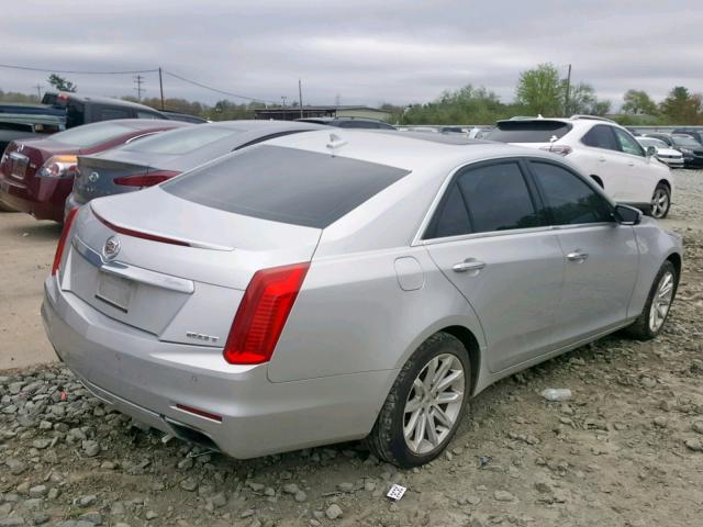 1G6AX5SX6E0140751 - 2014 CADILLAC CTS LUXURY SILVER photo 4