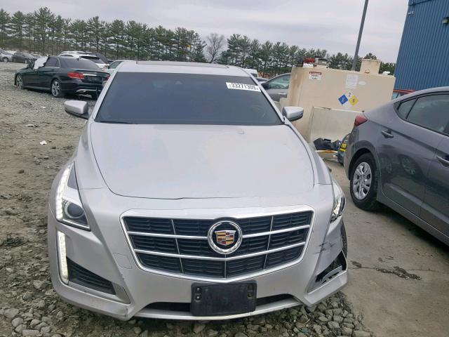 1G6AX5SX6E0140751 - 2014 CADILLAC CTS LUXURY SILVER photo 9