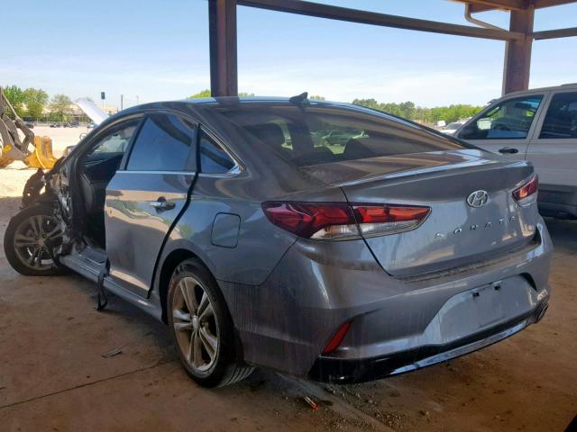 5NPE34AF2JH670273 - 2018 HYUNDAI SONATA SPO GRAY photo 3