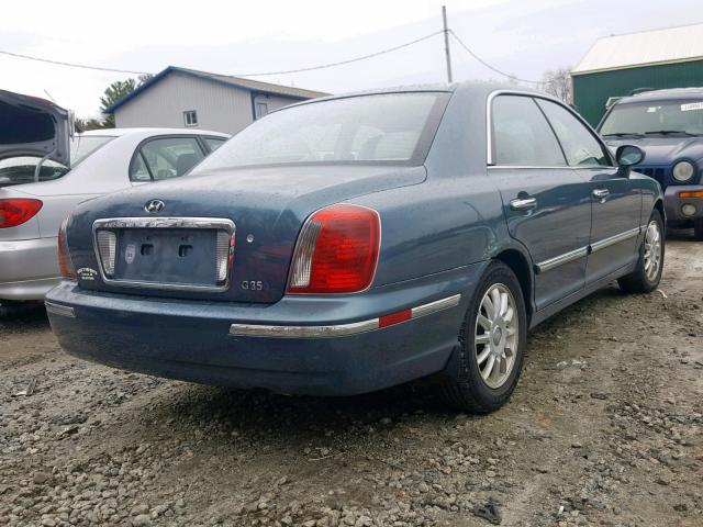 KMHFU45E55A424359 - 2005 HYUNDAI XG 350 BLUE photo 4