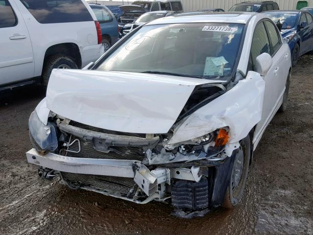 2HGFA16948H104826 - 2008 HONDA CIVIC EXL WHITE photo 2