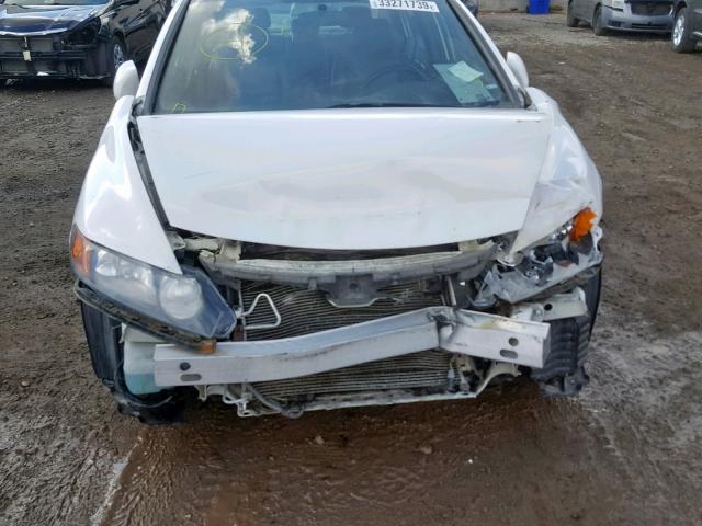 2HGFA16948H104826 - 2008 HONDA CIVIC EXL WHITE photo 9