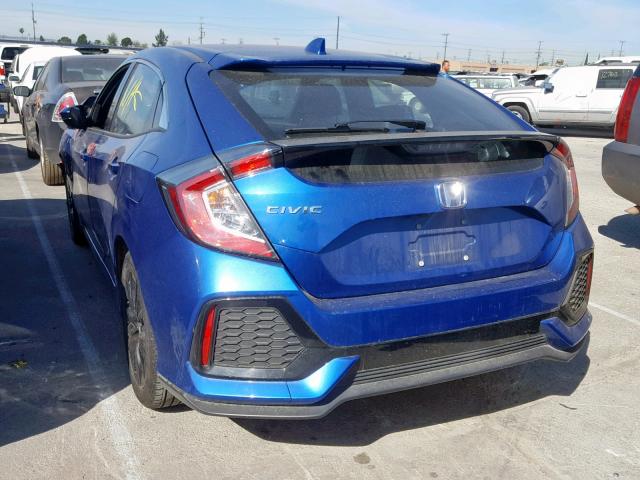 SHHFK7H77JU413243 - 2018 HONDA CIVIC EXL BLUE photo 3