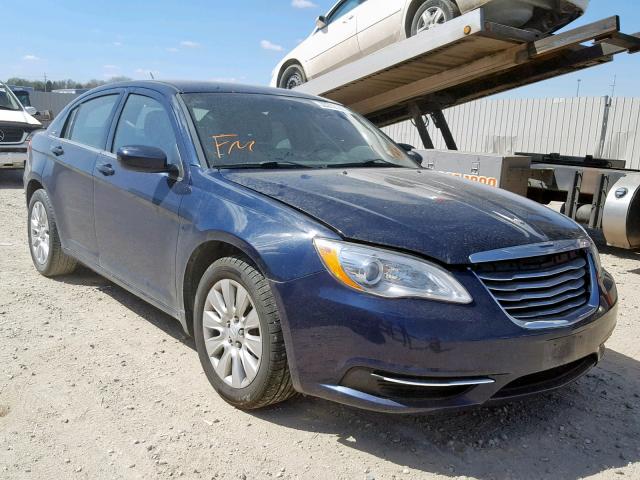 1C3CCBAB7EN146295 - 2014 CHRYSLER 200 LX BLUE photo 1