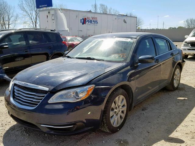 1C3CCBAB7EN146295 - 2014 CHRYSLER 200 LX BLUE photo 2