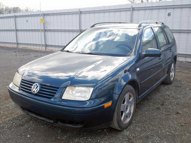 WVWSK61J12W424820 - 2002 VOLKSWAGEN JETTA GLS BLUE photo 2