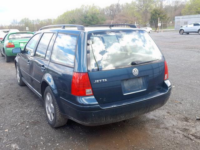 WVWSK61J12W424820 - 2002 VOLKSWAGEN JETTA GLS BLUE photo 3