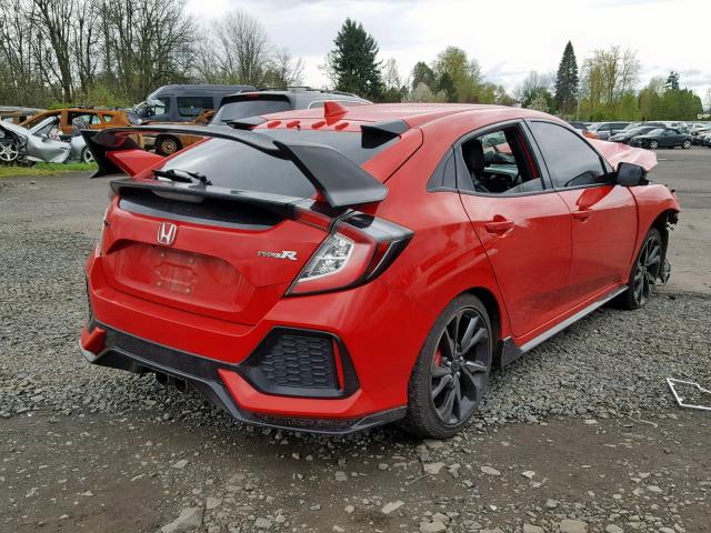 SHHFK7H98HU418141 - 2017 HONDA CIVIC SPOR RED photo 4