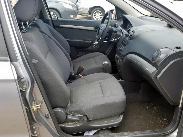 KL1TD56667B056234 - 2007 CHEVROLET AVEO BASE ვერცხლისფერი ფოტო 5