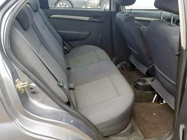 KL1TD56667B056234 - 2007 CHEVROLET AVEO BASE ვერცხლისფერი ფოტო 6