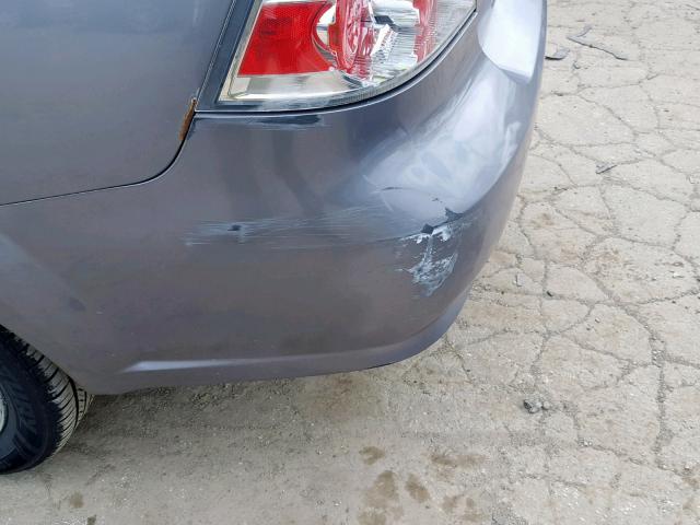 KL1TD56667B056234 - 2007 CHEVROLET AVEO BASE ვერცხლისფერი ფოტო 9