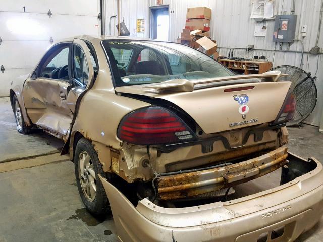 1G2NF52E84C214432 - 2004 PONTIAC GRAND AM S GOLD photo 3