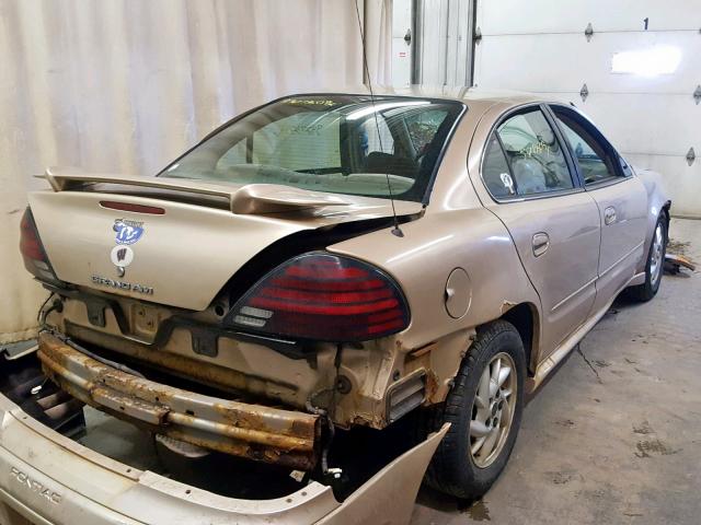 1G2NF52E84C214432 - 2004 PONTIAC GRAND AM S GOLD photo 4