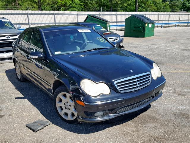 WDBRF61J02F206157 - 2002 MERCEDES-BENZ C 240 BLACK photo 1