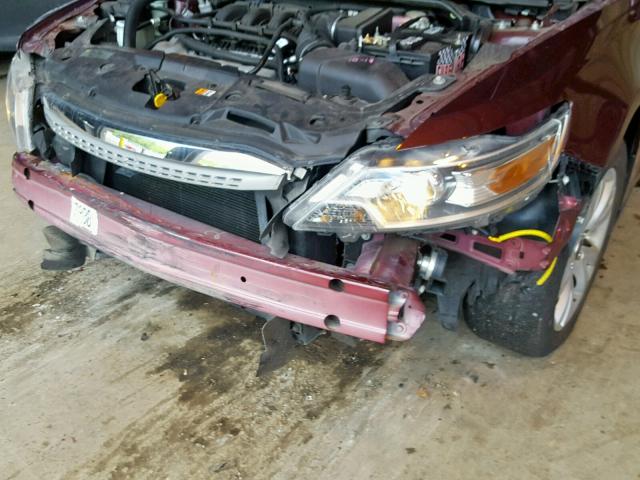 1FAHP2EW3BG180775 - 2011 FORD TAURUS SEL MAROON photo 9