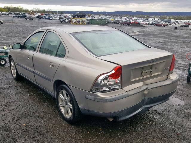 YV1RS61R722173033 - 2002 VOLVO S60 GOLD photo 3