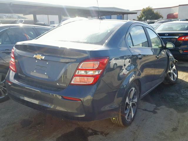 1G1JF5SB3K4127361 - 2019 CHEVROLET SONIC PREM GRAY photo 4