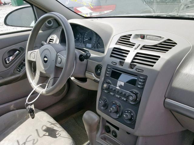 1G1ZT54865F182232 - 2005 CHEVROLET MALIBU LS GRAY photo 9