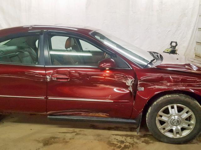 1MEFM55S75A630328 - 2005 MERCURY SABLE LS P MAROON photo 9