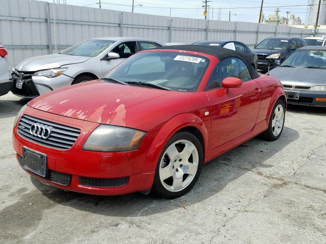 TRUUT28N711018677 - 2001 AUDI TT QUATTRO RED photo 2