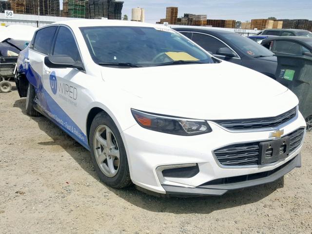 1G1ZB5ST3HF192621 - 2017 CHEVROLET MALIBU LS WHITE photo 1