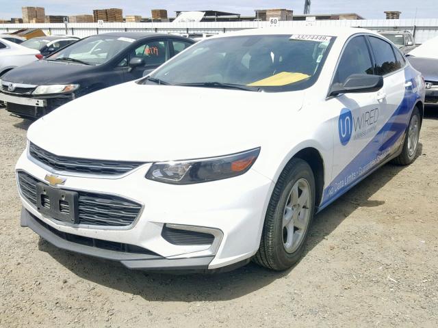 1G1ZB5ST3HF192621 - 2017 CHEVROLET MALIBU LS WHITE photo 2