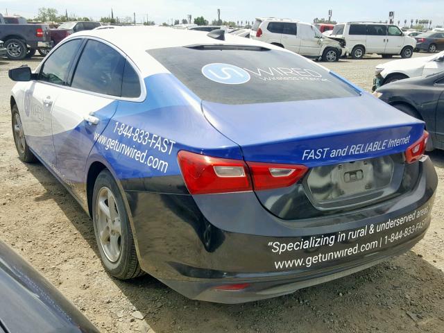 1G1ZB5ST3HF192621 - 2017 CHEVROLET MALIBU LS WHITE photo 3