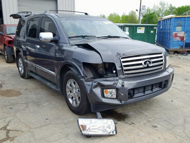 5N3AA08A27N802029 - 2007 INFINITI QX56 GRAY photo 1