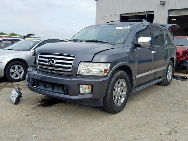 5N3AA08A27N802029 - 2007 INFINITI QX56 GRAY photo 2