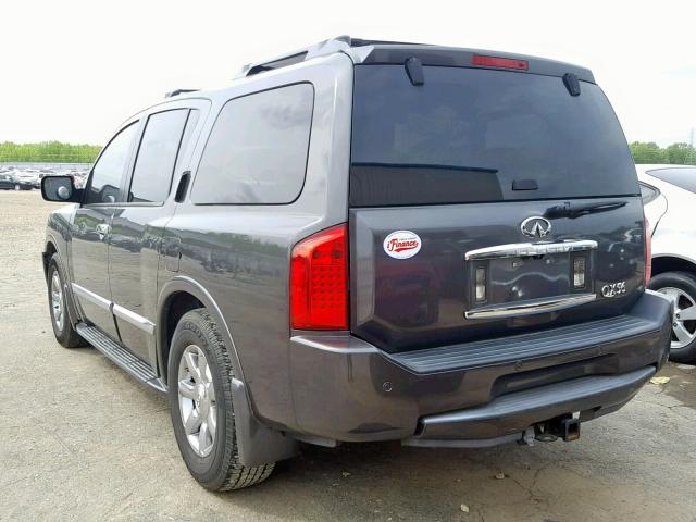 5N3AA08A27N802029 - 2007 INFINITI QX56 GRAY photo 3